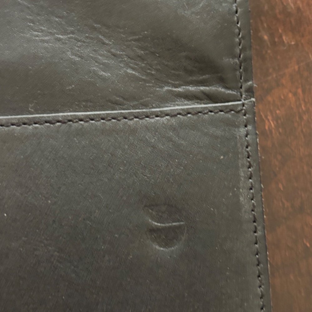 BLACK LEATHER LAPTOP ZIPPERED ENVELOPE/SLEEVE/CLUTCH - FITS 13" LAPTOP - NWOT - Picture 8 of 13